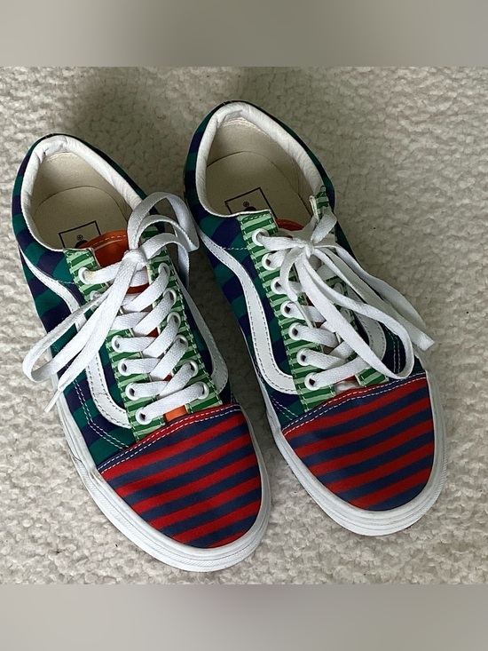Vans Other - Vans Old Skool Womens 8.5 Mixed Stripe Colorblock Y2K Retro Skate Sneakers
